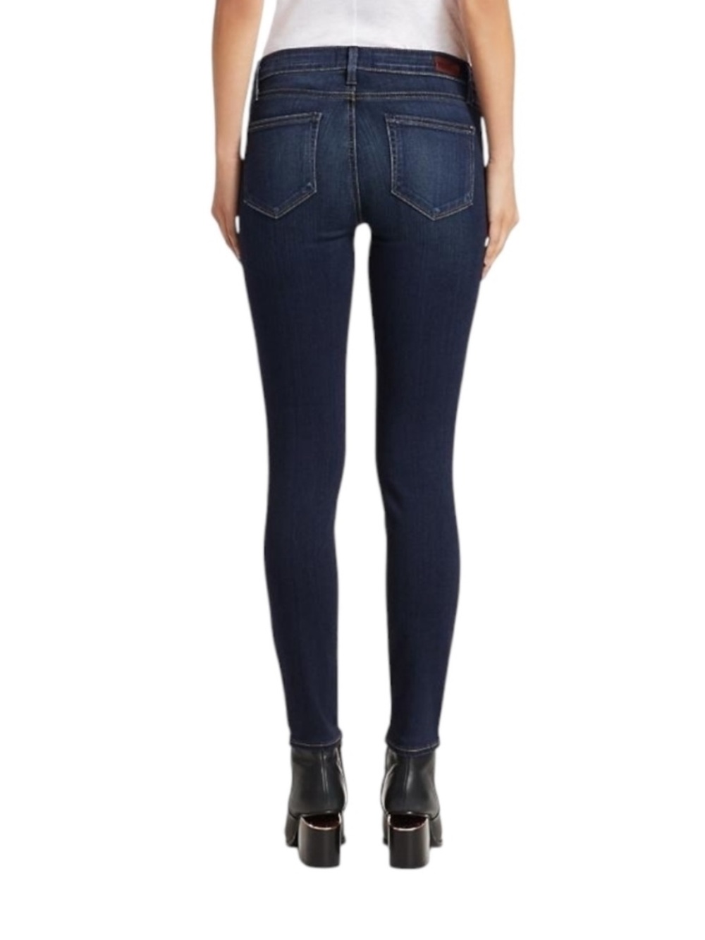 Paige Verdugo Ankle Dark Wash Blue Skinny Jeans Sz 27 - Picture 3 of 15